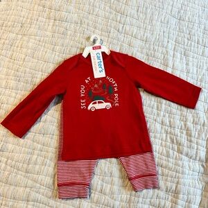 Carter's Red Baby Set with Car Graphic